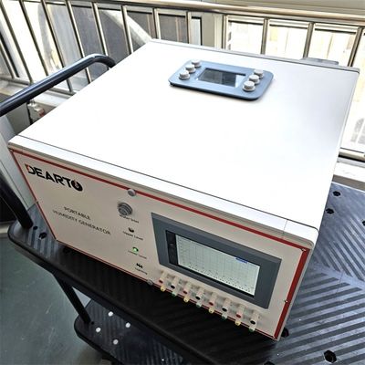 Dimensão do gerador completo 455 mm x 412 mm x 205 mm Calibração de câmara de umidade portátil