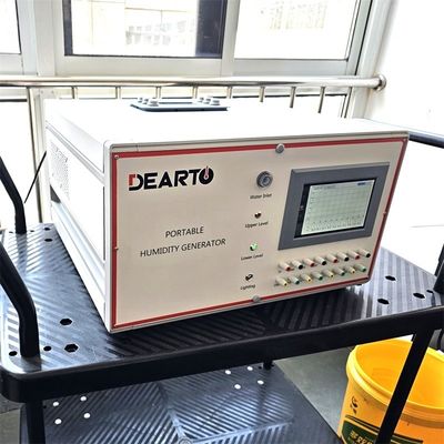 Dimensão do gerador completo 455 mm x 412 mm x 205 mm Calibração de câmara de umidade portátil