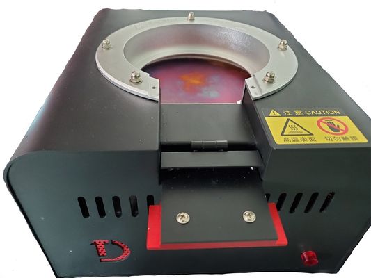 Instrumento de calibração do sensor de temperatura de superfície para diâmetro de ensaio de 130 mm em preto