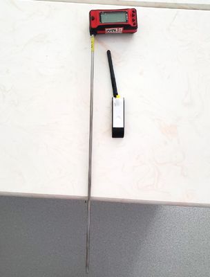 Comunicação sem fio Pt100 sonda termômetro digital com 316 sensor de aço inoxidável