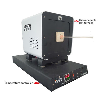 Forno de ensaio com termocouple de 1300 oC para equipamento de laboratório térmico científico
