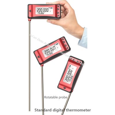 Termômetro digital portátil com bateria de lítio recarregável para uso laboratorial ou industrial